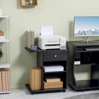 Vinsetto Rolling Printer Stand with Wheels
