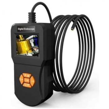 Cámara de Inspección TRAESIO 5 m con Monitor LCD 6‑LED y Memoria SD