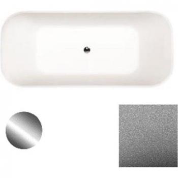 Azura Baignoire Îlot Chic Argent 160 x 70 cm