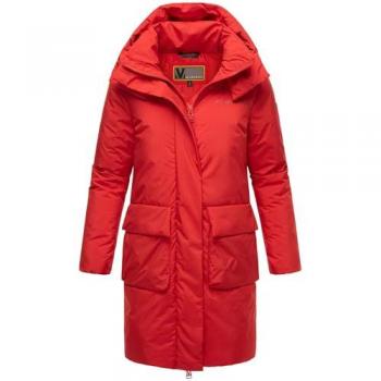 Marikoo Damen‑Jacke Nanami 16 – Rot, große Kapuze, S