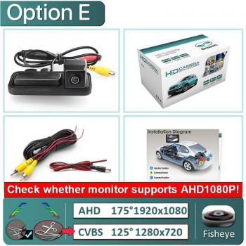Cámara de retroceso AHD 170° para Mercedes Benz Clase B W246 B180 B200 E W212 E Coupe/Cabrio W207 C/CLC W203