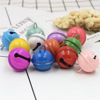 30pcs 22mm Colorful Metal Jingle Bells for Crafts