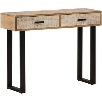 Manguier‑Fer Console Industrielle – DIM 100×30×75 cm