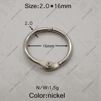 Nickel-Plated Paper Clamp Rings