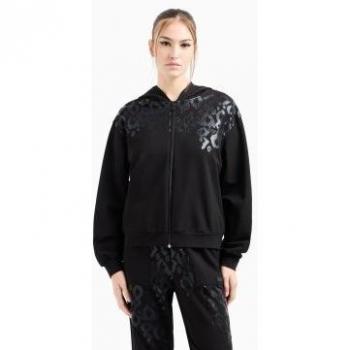 EA7 Felpa Nero Regular Fit Emporio Armani