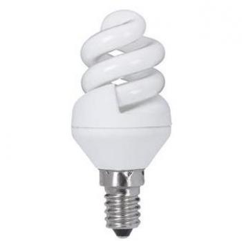 Luce a risparmio 5 W E14 spirale bianco tenue