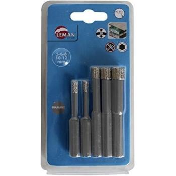 Leman 6500.05 – Pack de 5 Couronnes Diamantées gravure pour céramique et porcelánico