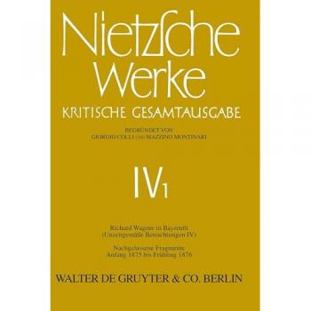 Nietzsche Werke, Band 1: Richard Wagner in Bayreuth