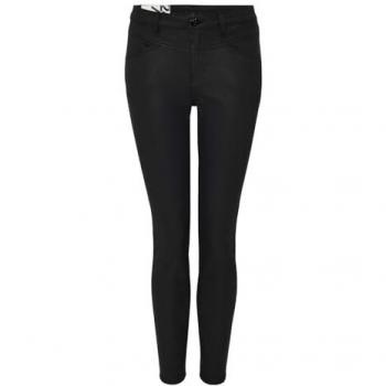 OPUS Slim Fit Hose in Leder-Optik Modell 'Evita remix', Größe 40/28