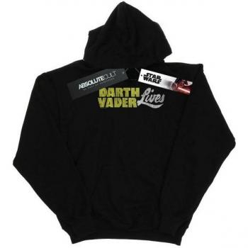 Sudadera con Capucha para Niñas Darth Vader Lives Logo 6-7 Negra