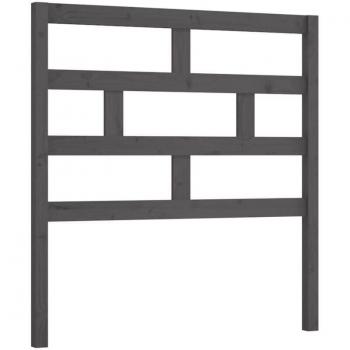 Cabecero de Dormir en Madera de Pino Gris 81 cm