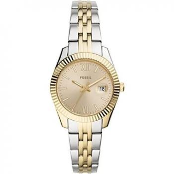 Fossil Women's Two-Tone Metal Scarlette Watch with Quartz Movement
