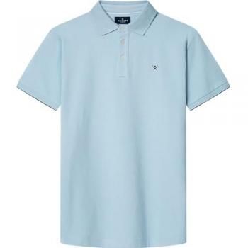 HACKETT Herren Polo-Shirt blau Baumwoll-Piqué L