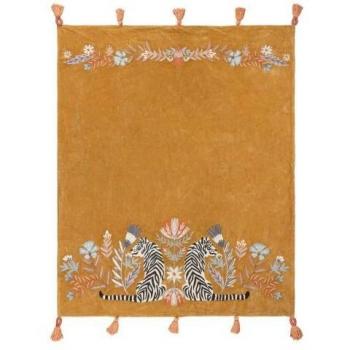 Tassel Tigre Branco Wylder Tropics 150cm de lujo