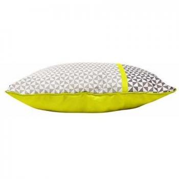 MATIK Coussin Polyester Passepoil Douceur d'Intérieur Jaune 30x50 cm