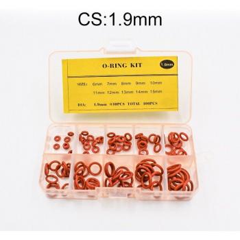 Juego de juntas tóricas de goma para sellado, espesores variados 1.5/1.9/2.4/3.1/1.8 mm
