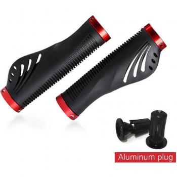 AlloyGrip Secure: Aluminum End Cap with Anti‑Slip Rubber for Bicycles