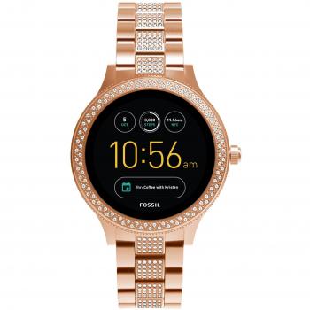 Damen Q Venture 3 Generation Smartwatch – Edelstahl Roségold Edition