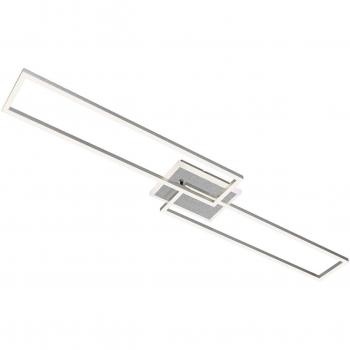 Briloner Frame S CCT LED Ceiling Lamp 110x24.8cm Aluminium
