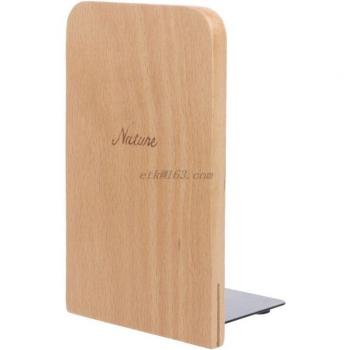 Non-Slip Wooden Bookends for Office