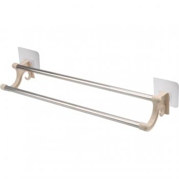 Over‑Door Stainless Steel Towel & Storage Bar System
