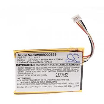 Vhbw Akku 1000mAh für JBL Clip 3 Lautsprecher
