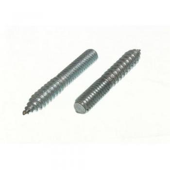 M8 Double End Dowel Screw 8MM X 50MM BZP Steel
