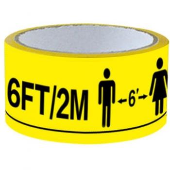 Ruban de sécurité au sol jaune vif 48 mm x 33 m