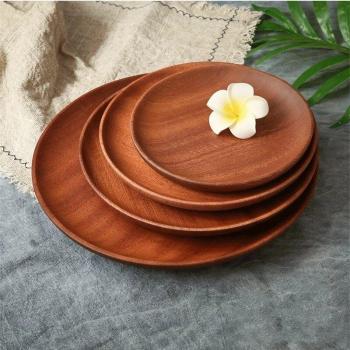 Round Wooden Plate Set (15/18/20/24CM)