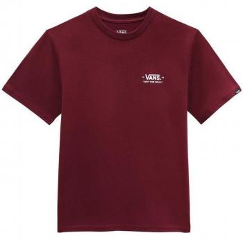 Camiseta Vans Niño Color Burdeos