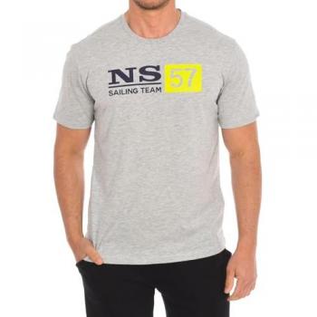 T‑shirt gris homme 9024050 L à manches courtes