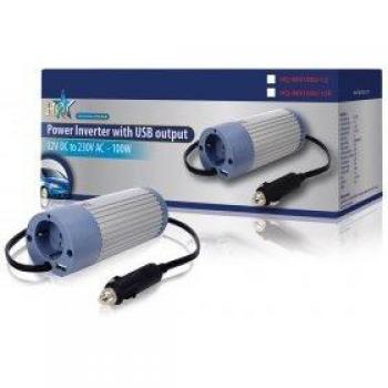 Convertitore 12 V DC in 230 V AC 100 W con USB per portatile