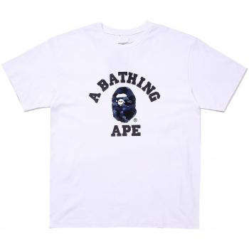 T-shirt Bapes japonais col rond manches courtes coton unisexe 6 S