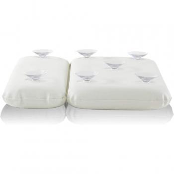 Two-Panel Waterproof Bathtub Cushion with Suction Cups