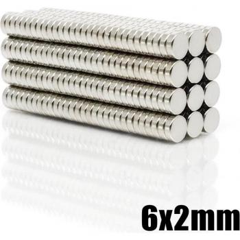 Bulk NdFeB Neodymium Disc Magnets 6x2mm N35