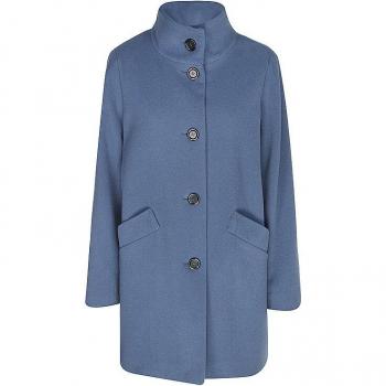 Fuchs & Schmitt Damenmantel Woll Blau Größe 46