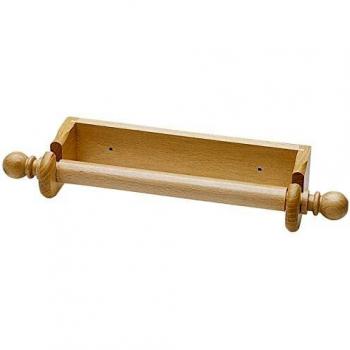 Natural Beech Wall Towel Holder with 6 Suction Cups
