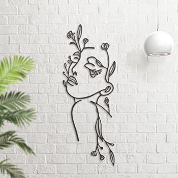 Silhouette de Visage en Métal