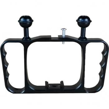 Handheld Dual Diving Light Arm with CNC Aluminum Mount & Lanyard for DJI Osmo Action & GoPro HERO