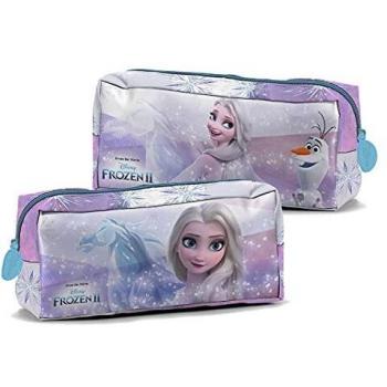 Astuccio Rettangolare Frozen II con Motivo di Olaf e del Castello di Ghiaccio