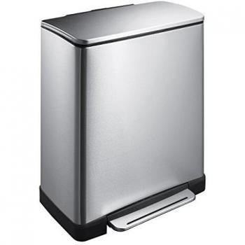 EKO Tretmülleimer E-Cube 50L Edelstahl
