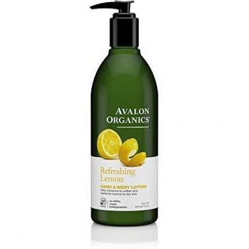 Avalon Organics Hand & Body Lotion Refreshing Lemon 12 oz