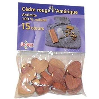 Antimite naturel en coeurs 15 pièces
