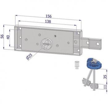 Mappa Doppia per Serratura Laterale 2260xzb4508xx2 (2215)