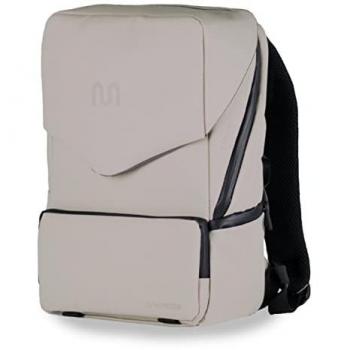 Onemate Rucksack Mini grau-beige mit abnehmbarem Flap 15L