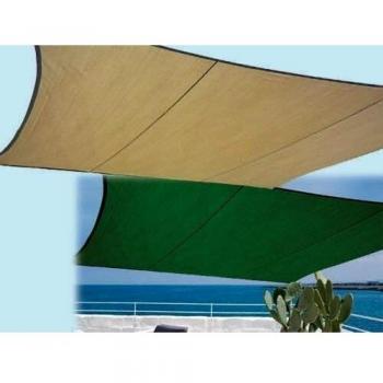 Vele Ombra Praiano cm.300x400 Vela Ombreggiante Copertura (Verde)