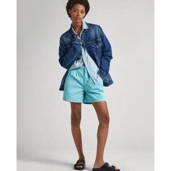 Wave Blue Vania Short Pants for Women, 27 – Pepe Jeans