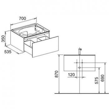 Mueble de Baño Keuco Edition 11 Luz LED Blanca
