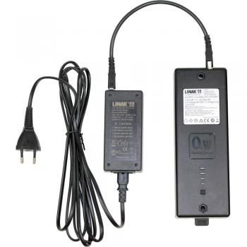 Boîte à batterie RAU pour tables de travail Adlatus 150/300/600, avec alarme de batterie et affichage LED, 2,2 Ah/53 Wh, B 200 x T 70