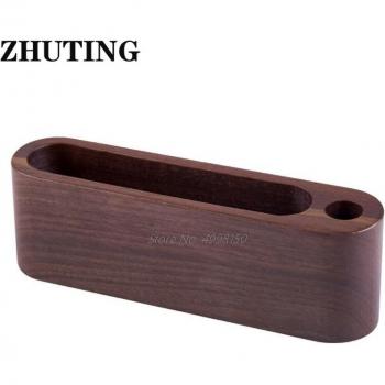 Black Walnut Beech Wood Business Card Stand